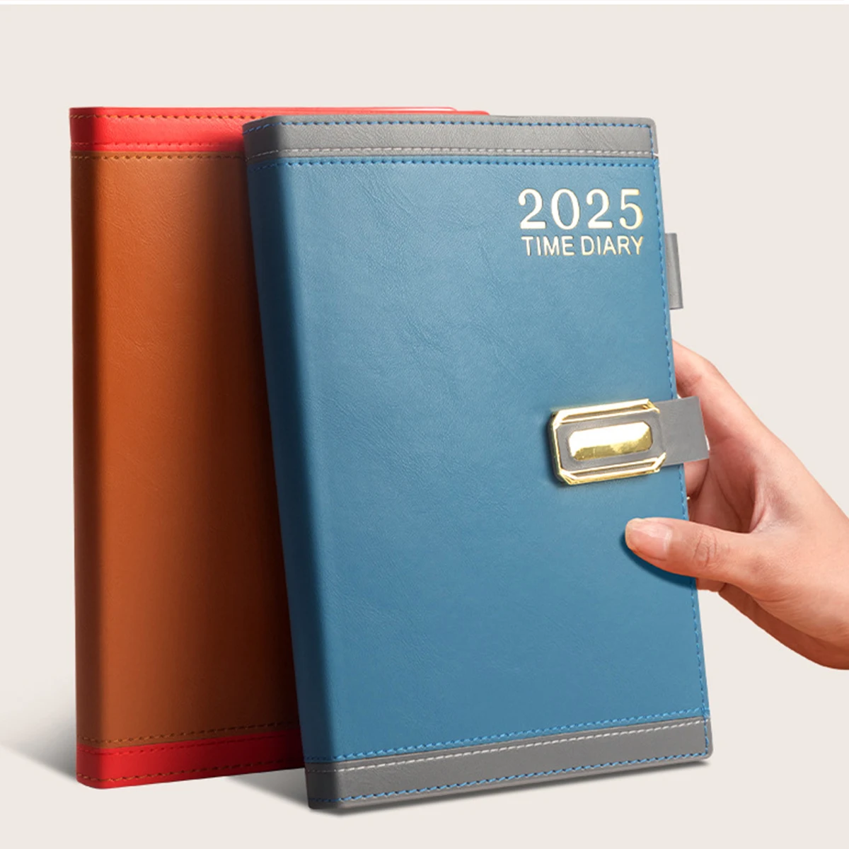 (Логотип может быть выгравирован) Кожаная книга делового расписания на 2025 год