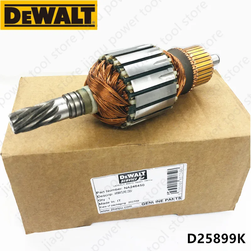 

Ротор якоря 8 зубьев 230 В NA 246450 1007541 -00 Аксессуары для электроинструментов Dewalt D25899K