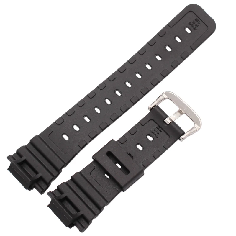 16mm X 25mm Rubber Watchbands High Quality Men Sports Silicone Watch Strap Band For Casio 5600 Series Watch Accessories