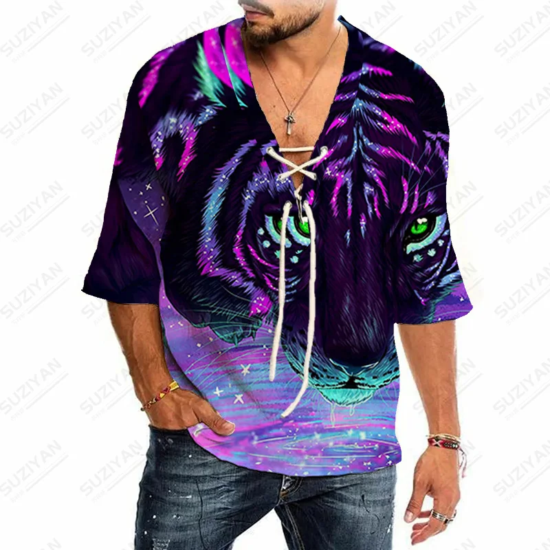 

Half Sleeve Y2K Cotton And Linen Shirt Free Elegant Freelancer Large Size European Elements Knot Hippie Funny Patterns