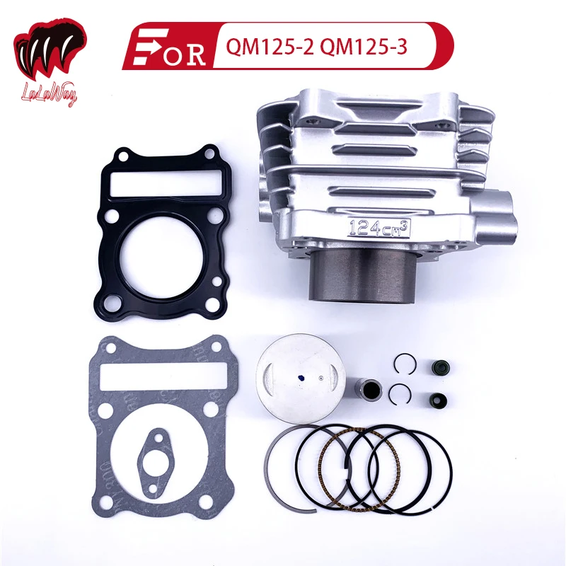 

124cm 0526 For Suzuki QM125-2 QM125-3 Motorcycle Cylinder Assembly Piston Ring Pin Needle Bearing Gasket Pads