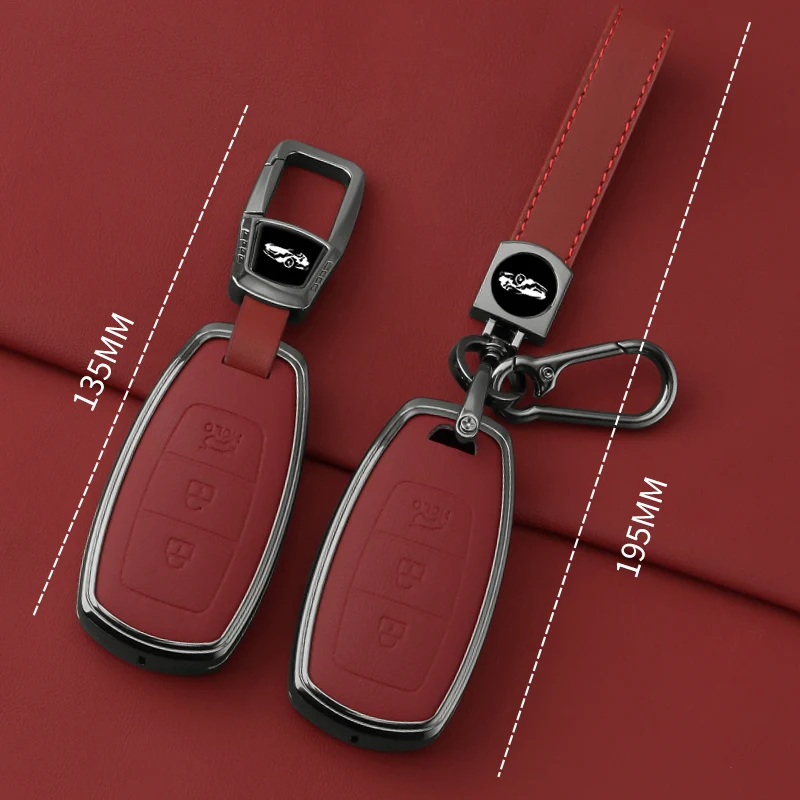 Кожаный Автомобильный Брелок для Hyundai Santa I30 IX35 Encino KONA Solaris Azera великолепное Elantra