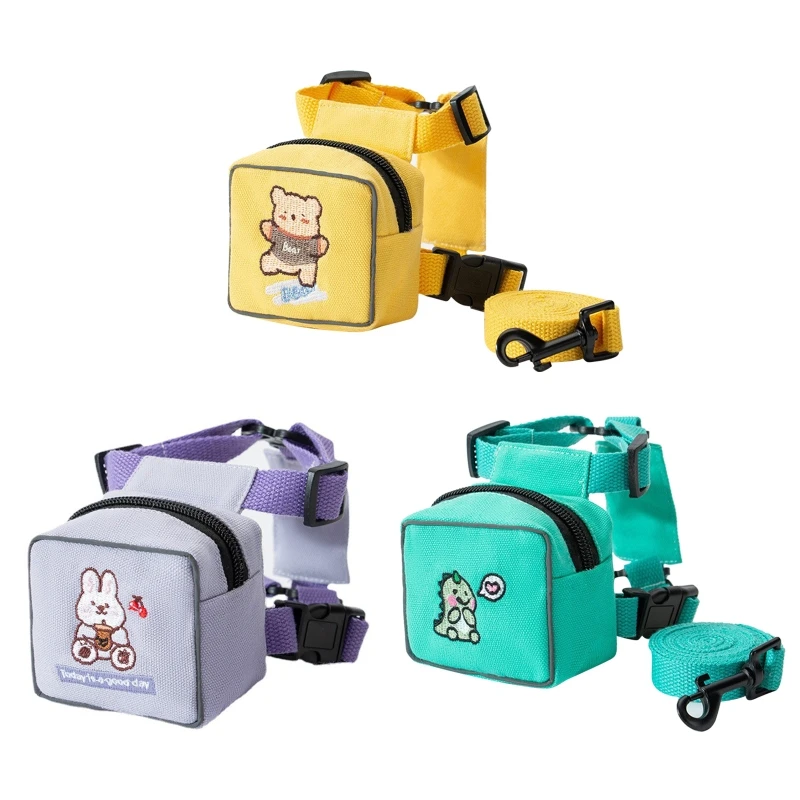 

Рюкзак для домашних животных, милый рюкзак для собаки с регулируемыми ремешками, поводок 1,5 м, сумка-седло для маленьких собак, Для Путешеств...