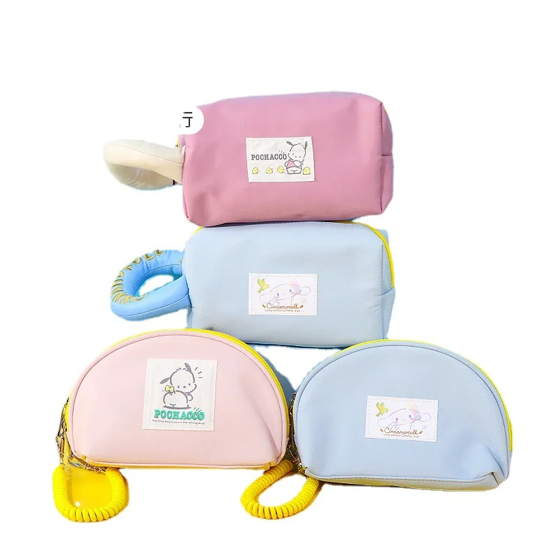 

Sanrio Kawaii Pochacco Cinnamoroll Makeup Bag Large Capacity Portable Portable Girl Heart Advanced Travel Toiletry Storage Bag