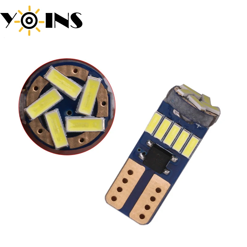 2 шт. Canbus безошибочные 12 В T10 194 W5W 4014 15 SMD Автомобильные светодиодсветодиодный
