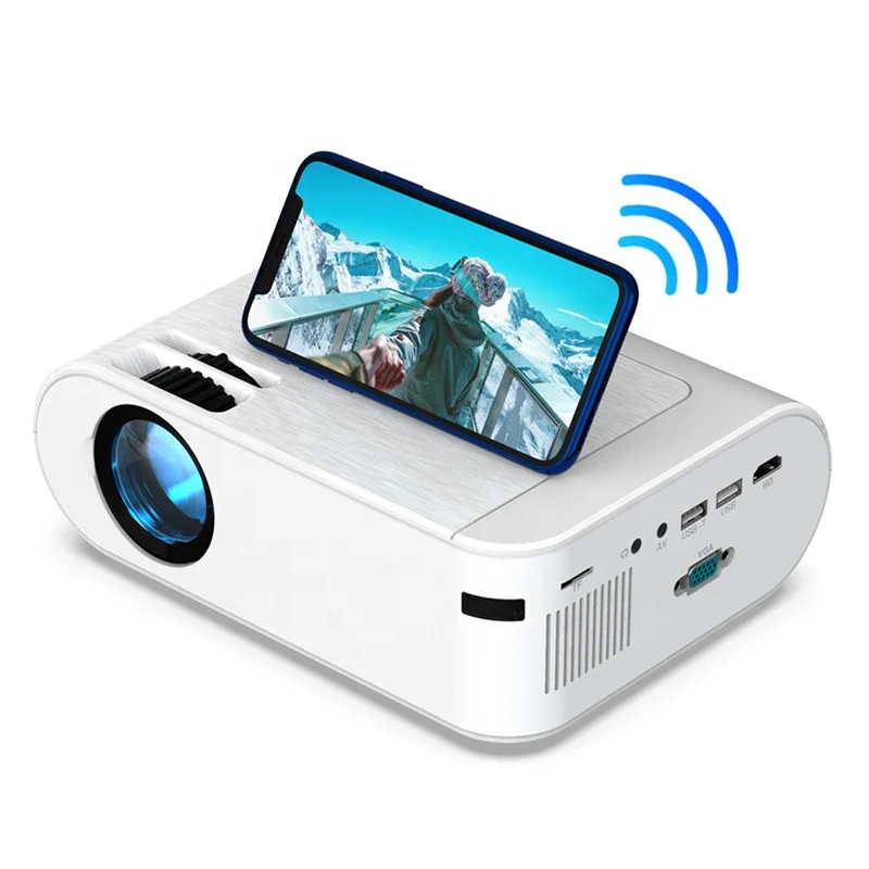 

Salange P62 Projector 4000 Lumens Mirror Portable Mini Projectors Smartphone Home Theater Projector Movie Proyector Video Beamer