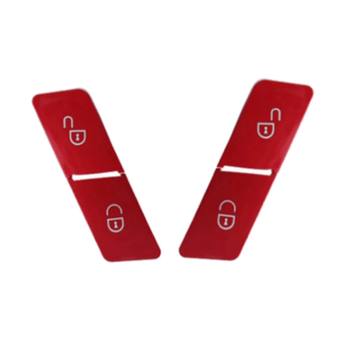 

4 Pack Red Car Door Lock Switch Button Door Lock Switch Left and Right for E Class W204 W207 W212