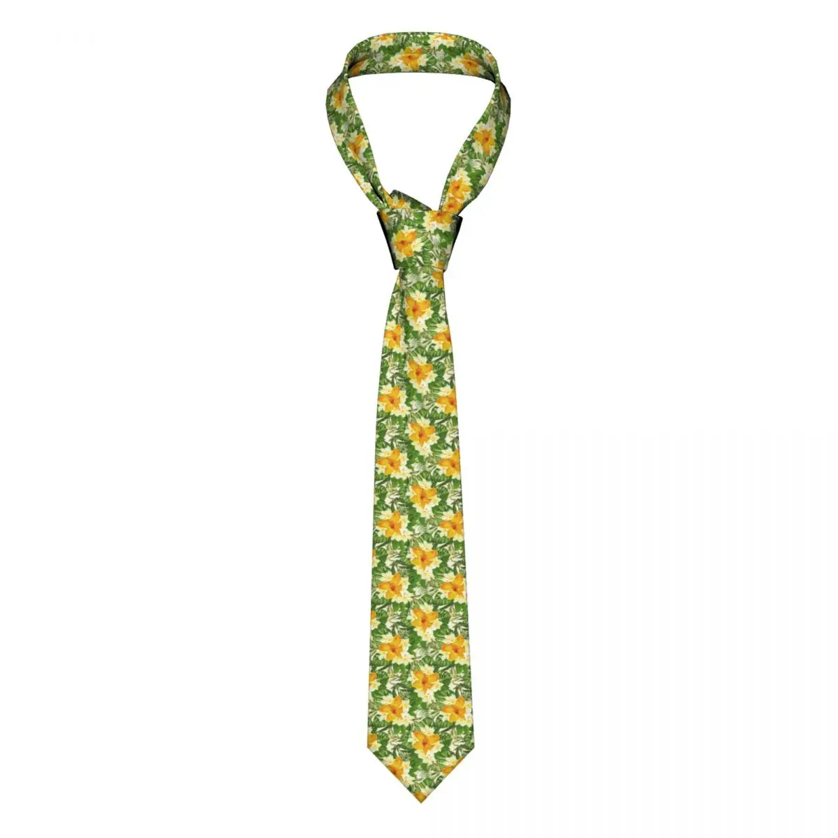 

Классический галстук для мужчин, шелковые мужские галстуки для свадебной вечеринки, деловой ГАЛСТУК, повседневный Тропический цветочный галстук