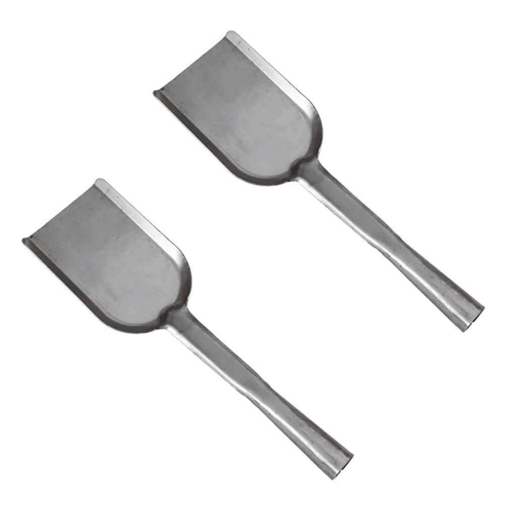 

2Pcs Fireplace Cleaning Shovels Multipurpose Stove Shovels Iron Soil Shovels