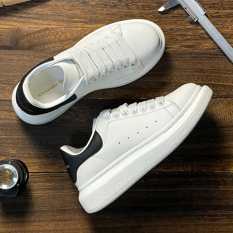 2023 Spring New Little White Shoes Women's Summer Versatile Student Thick Soled Women's Shoes Couple Board Shoes Sports Casual