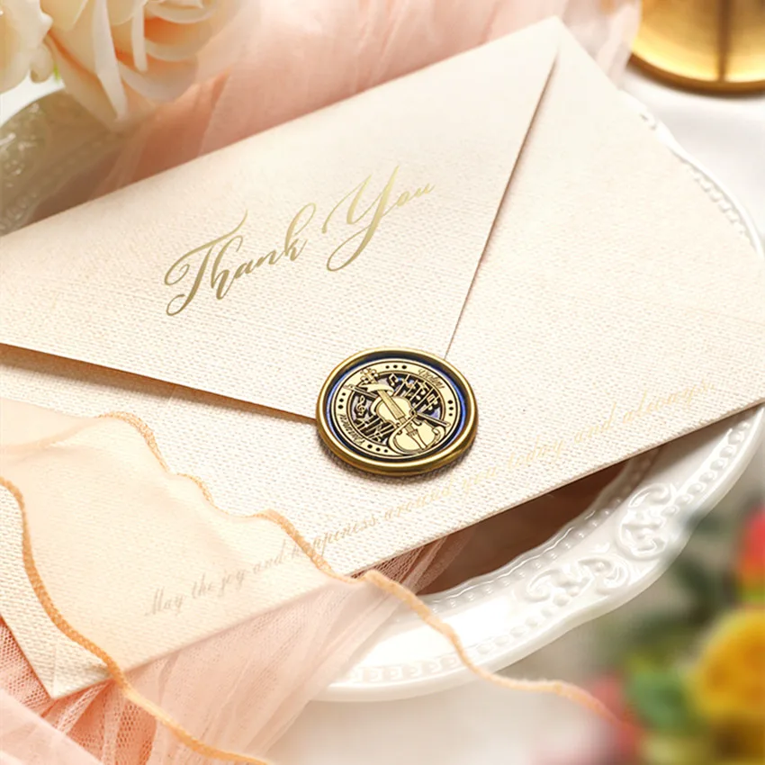 Винтажная восковая печать принадлежности для рукоделия Свадебное приглашение