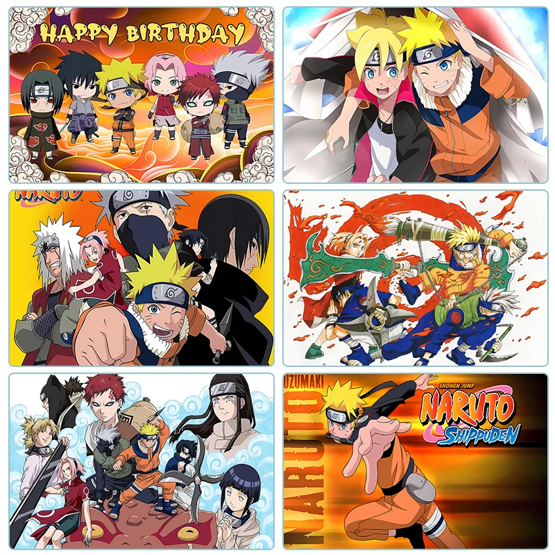 Анимационный фон Наруто Miniso полиэфирное волокно сплошной цвет узор зебры для