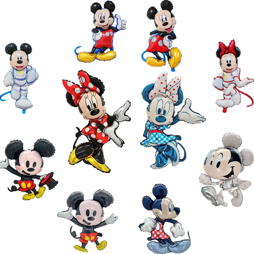 

2022 Disney Mickey and Minnie Themed Foil Balloons Cartoon Foil Balloons Baby Shower Kids Birthday Party Decorations Kids Toys