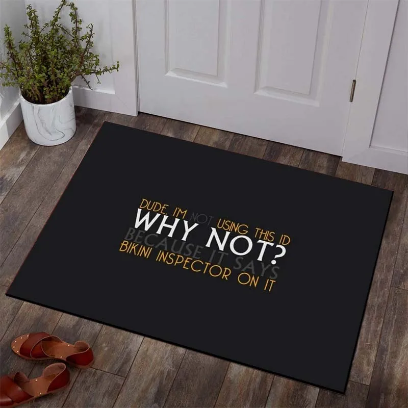 

Celebrity Quotes Entrance Mats Carpet Area Rugs for Living Room Bedroom Door Entrance Mats Bedroom Bath Kitchen Non-slip Mats