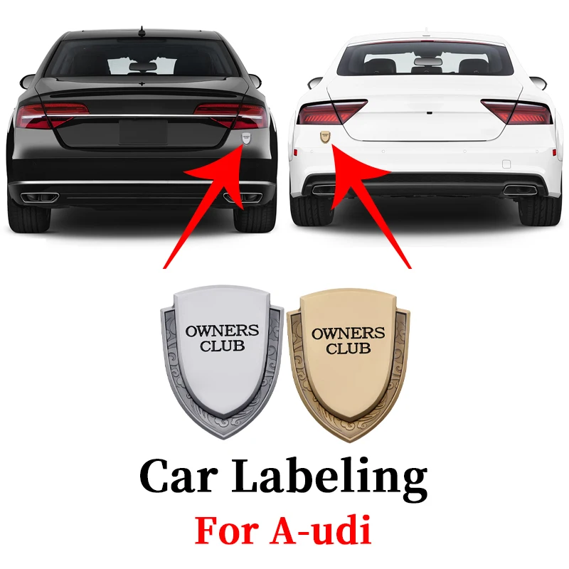 

1pcs Car Label Car Decoration Car Sticker for Audi TT Q2 Q3 Q5 Q7 Q8 A1 A3 8l A4 A5 A6 A7 R8 B5 B6 B7 B8 C5 C6 C7 8v 8P