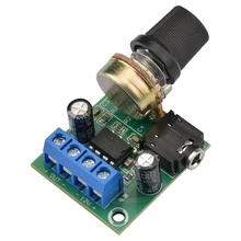 LM386 10W Audio Amplifier Board Mono 3.5mm DC 3-12V Volume Control Mini AMP Module Adjustable Volume 1PC 