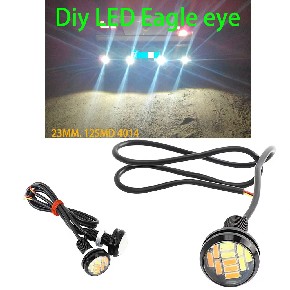 6 шт./партия, Автомобильные противотуманные светодиодные лампы, 23 мм