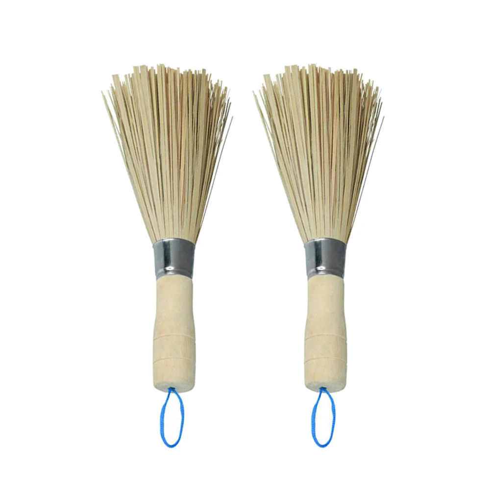 

Brush Cleaning Wok Bamboo Dish Whisk Pan Kitchen Scrubber Scrub Pot Brushes Handle Bowl Wood Cleaner Dishwashing Dishes Chinese