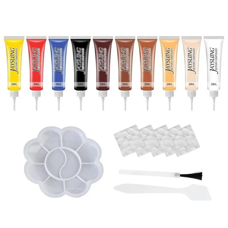 

Vinyl And Leather Repair Kit Leather Repair Paint Tool Leather Repair Filler Cream Kit Perfect Color Matching Super Easy