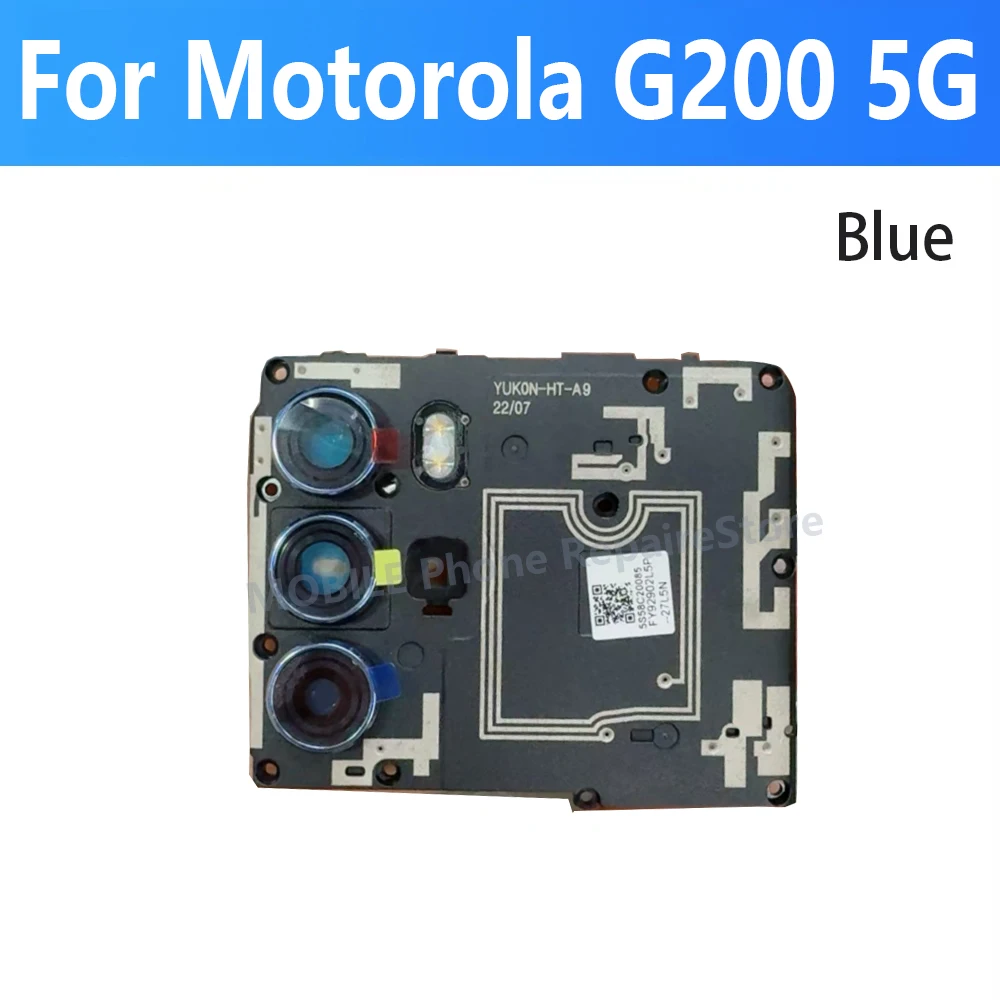 Крышка материнской платы антенны для Motorola MOTO G200 5G задняя рамка с деталями