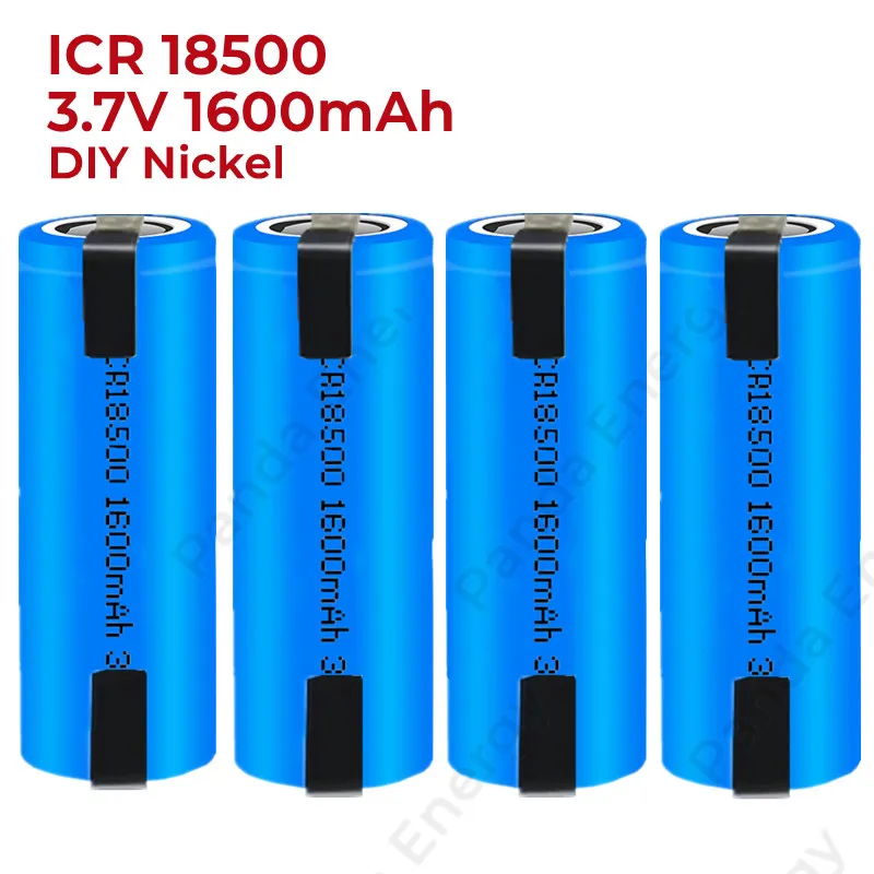 

1-20PCS IRC18500 1600mAh 3.7 V Rechargeable Battery Recarregavel Lithium Ion Battery for LED Flashlight+DIY Nickel