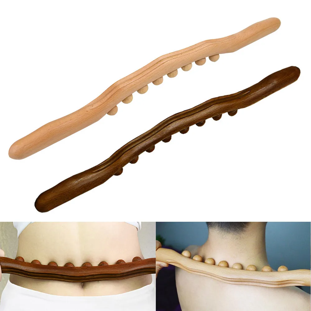 Массажер для спины с 8 бусинами устройство лечения из карбонизированной