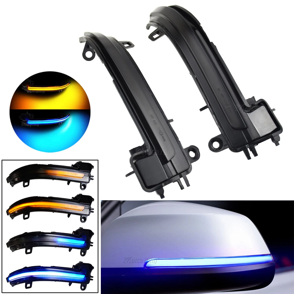 

For BMW F20 F30 F31 F21 F22 F23 F32 F33 F34 X1 E84 1 2 3 4 series 2PCS Car Accessories LED Dynamic Side Mirror Sequential Light