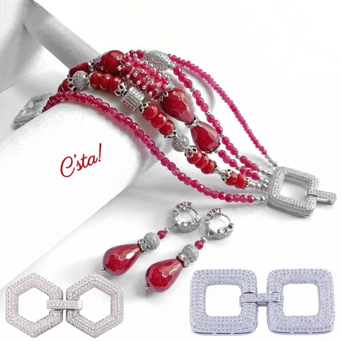 Juya позолоченные замки для бижутерии