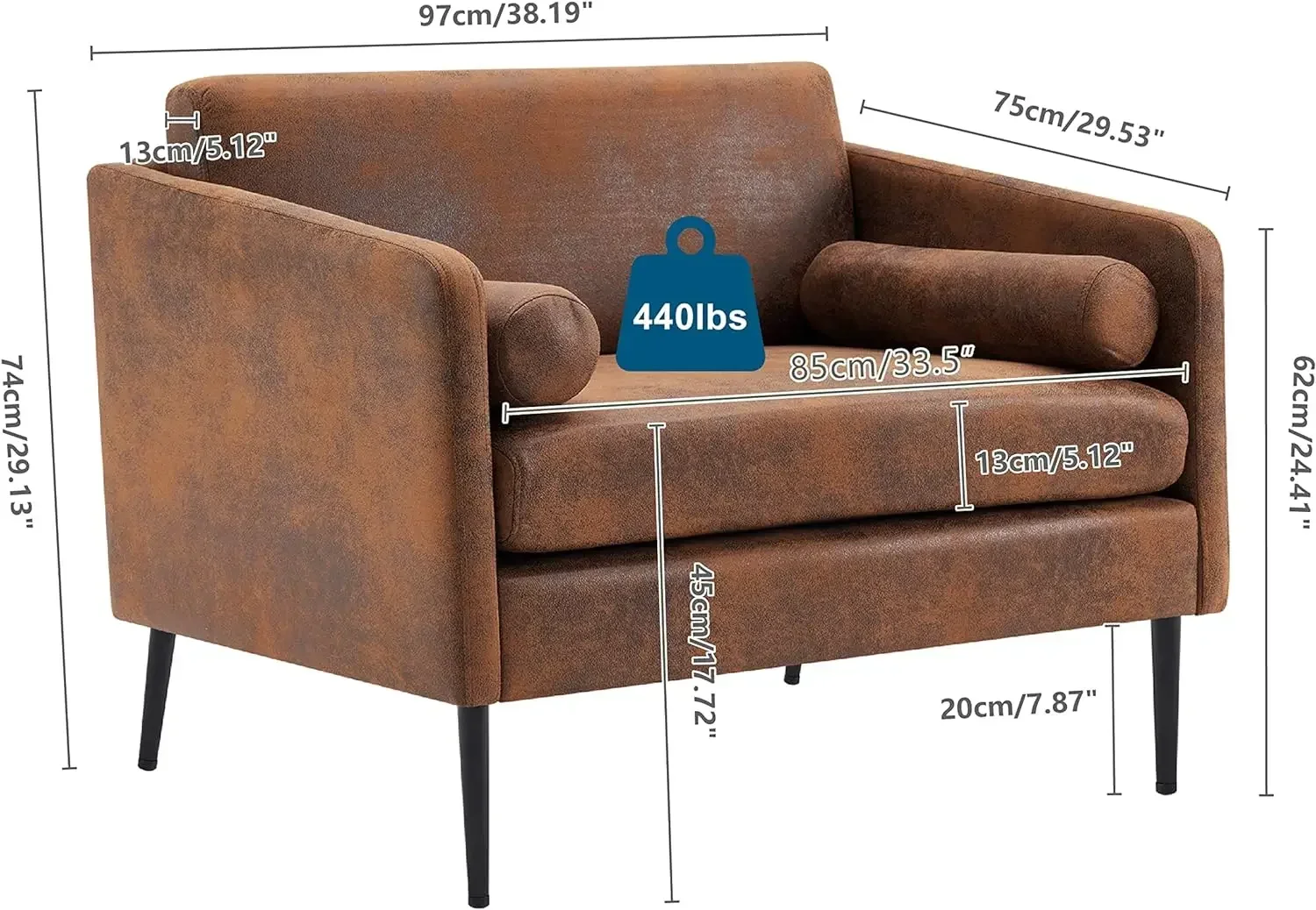 Фото Silla con acti para sala de estar, удобная удобная легкая, боковая съемка, ancho, para oficina №2