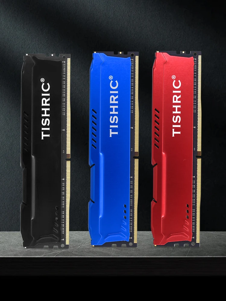 TISHRIC RAM Memory DDR4 DDR3 3200Mhz DDR3 8G/16GB 1600Mhz 2666mhz 2400mhz With  Heat Sink For Destop PC DDR4 ECC X99 Motherboard