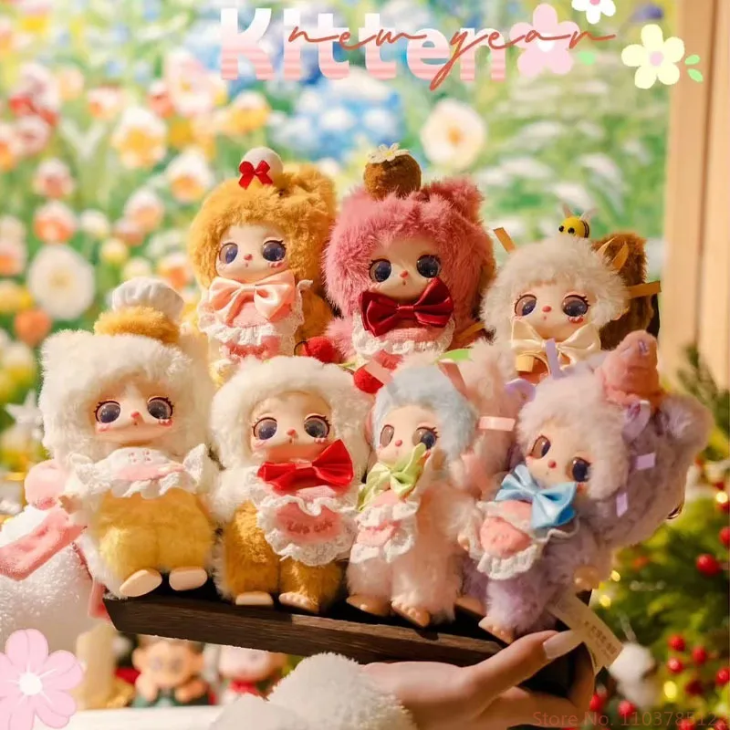 Фото Baby Three Anabel V4 Dessert Chef Kitten Series слепая коробка милые украшения кукла плюшевая кукла кулон праздничный подарок на день рождения №1