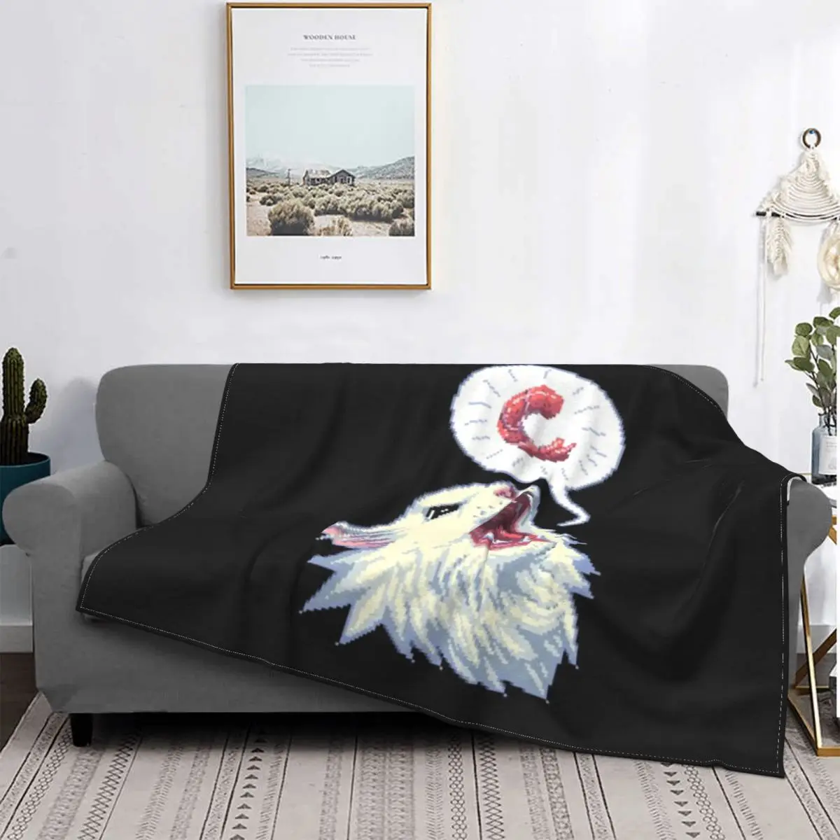 8-битное ультрамягкое Флисовое одеяло с рисунком креветки Турстон Кот