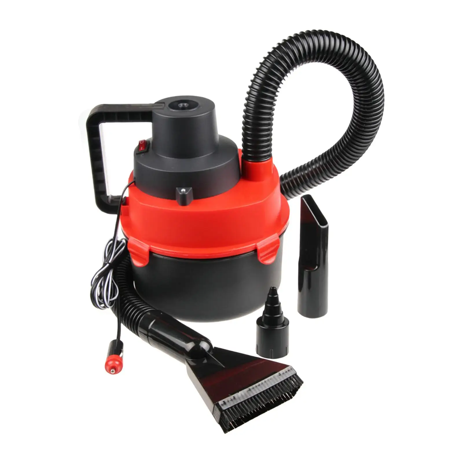 

12 Volt Wet Dry Car Auto Canister Vacuum Lightweight for Truck Van Durable 4L Capacity Dirt Reservoir Vehicle Vacuum Low Powered