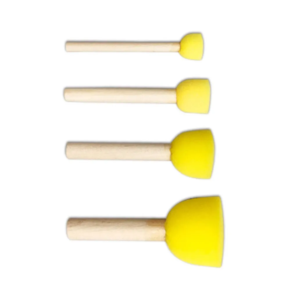 

Inspire Artistic Expression with Kid Sponge Paint Brush Finely Polished Wooden Handle for Comfort and Durability