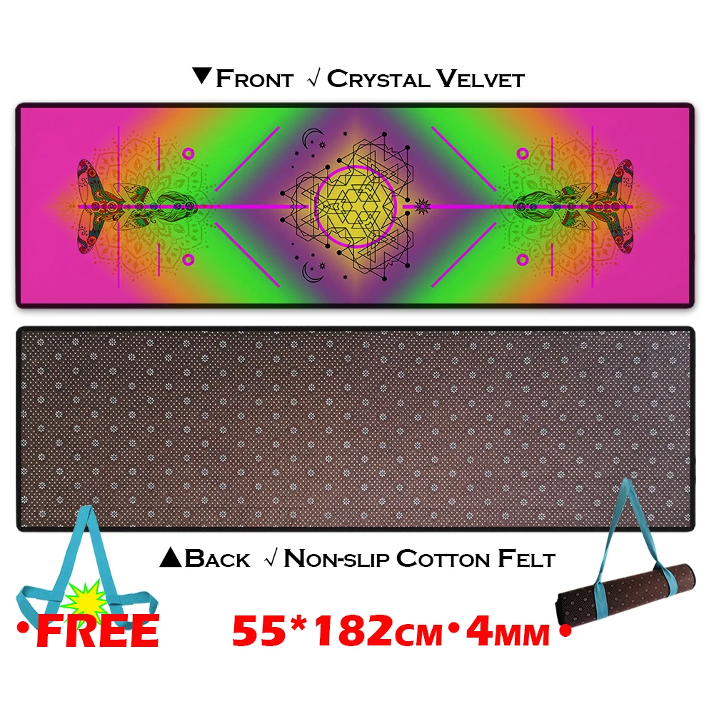 

Thick Non-slip Fitness Sport Yoga Mat Exercise Pad For Home Workout Gymnastics Pilates Chakra Meditation Gym Carpet Dropshipping