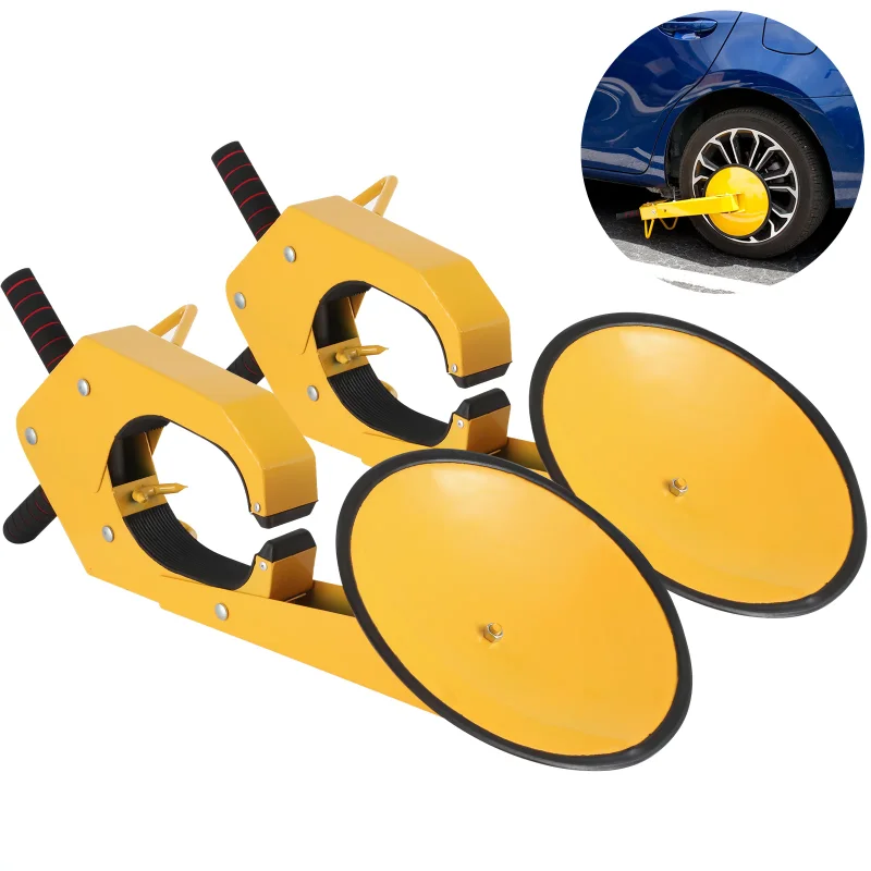 

2PCS Wheel Lock Clamp Boot Adjustable Tire Lock Anti-Theft Wheel Lock Parking Boot Claw Tire Clamp Wheel Lock for Car