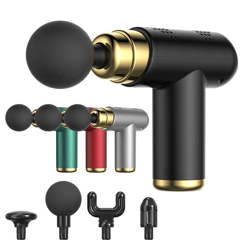 Портативный мини массажер пистолета массажного лицевой для массажера тела