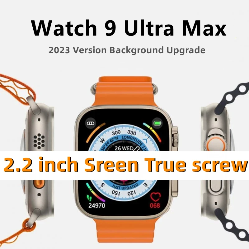 

Смарт-часы с GPS, 49 мм, Ultra 9, Bluetooth, функция звонков, строка с компасом, маршрут, Ip68, Смарт-часы Microwear U9 Ultra, Смарт-часы для мужчин и женщин