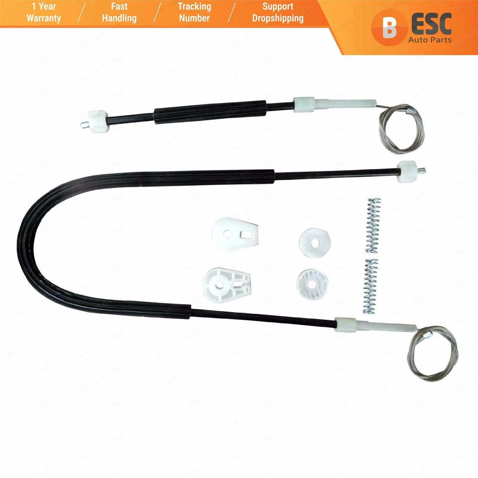 

ESC Auto Parts EWR1219 Electrical Power Window Regulator Repair Kit Rear Left Door for Peugeot 308 CC Ship From Turkey