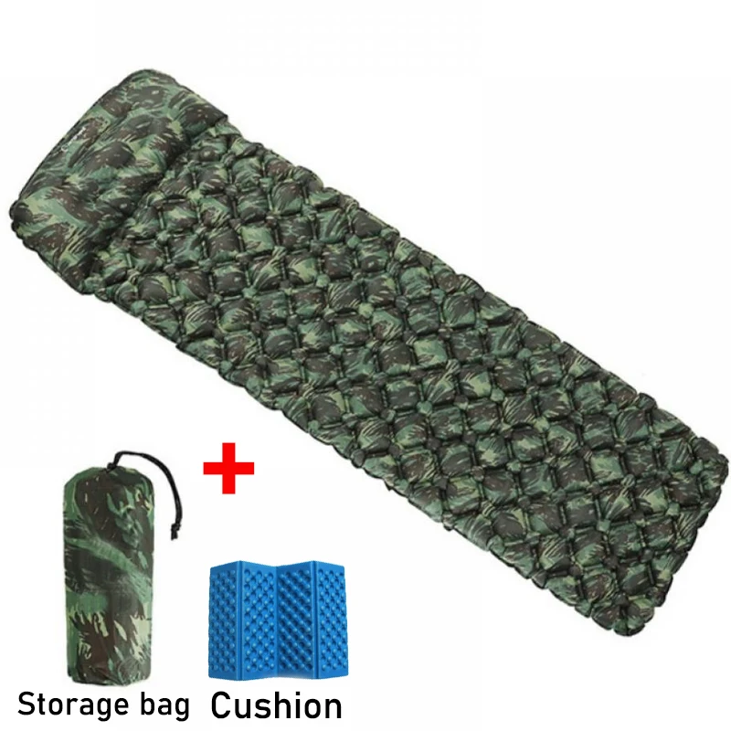 

Ultralight Inflatable Camping Pad with Built-in Pump Durable Waterproof Camping Mattress Portable Sleeping Pad for Camping