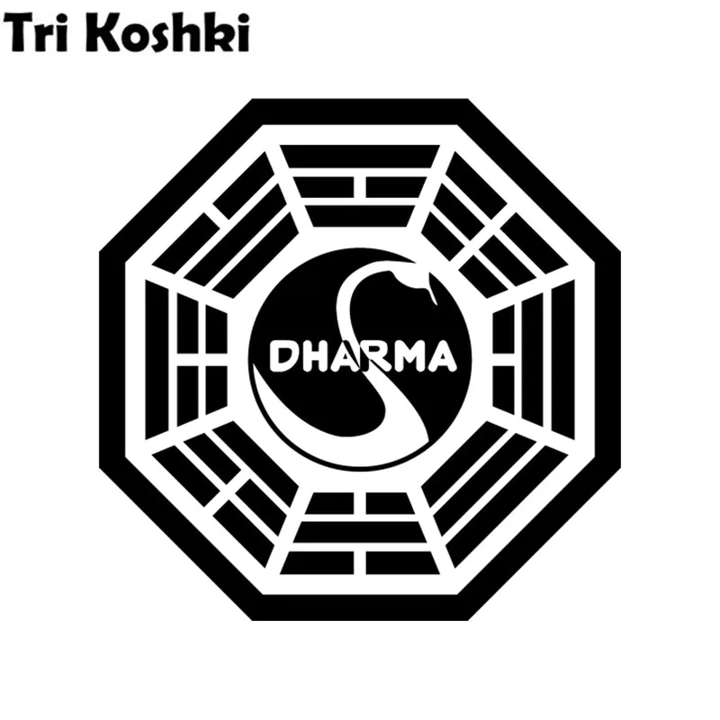 Tri Koshki KT071 Dharma Автомобильная наклейка Виниловые наклейки Светоотражающая наклейка на автомобиль Мотоцикл Бампер Стена Ноутбук Дверь Ноутбук