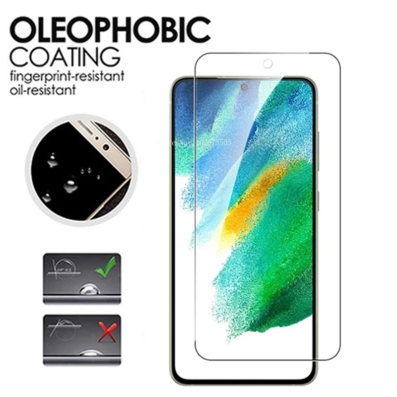 Защитная пленка для Samsung Galaxy S21FE S20FE A53 A52 A54 A34 5G A33 A73 A52S A32 A22 A14 A24 стеклянная 3 шт.