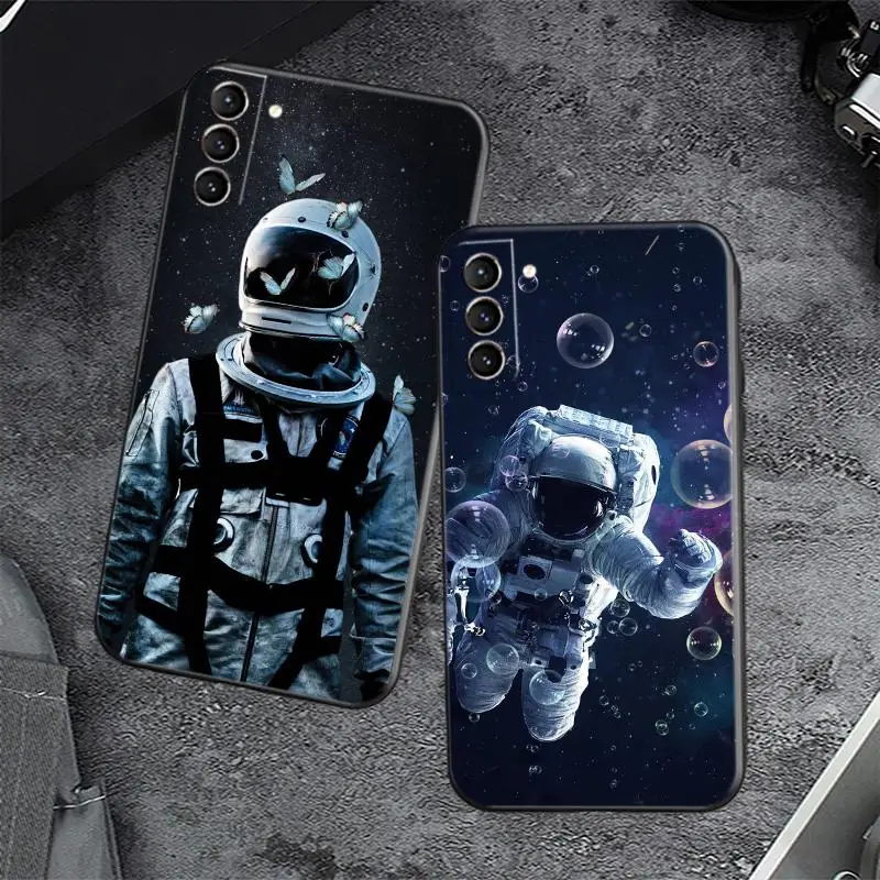 

Astronaut Phone Case For Honor 50 Lite 20i 30S 10 V20 20 Pro 10X Lite 10i 30 V10 50 Kifi Sticker Leather Soft Talkie TPU Bumper