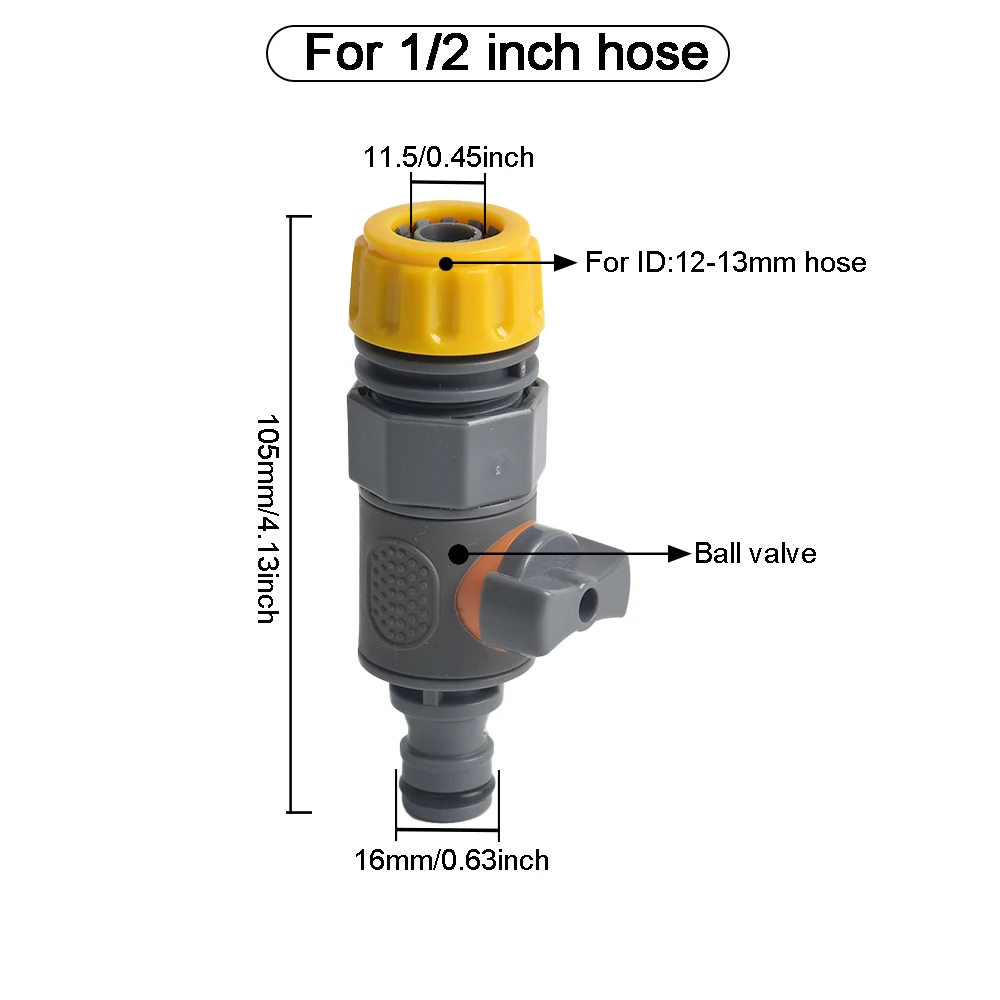 

Пластиковые соединители для садового шланга 1/2 дюйма 3/4 дюйма