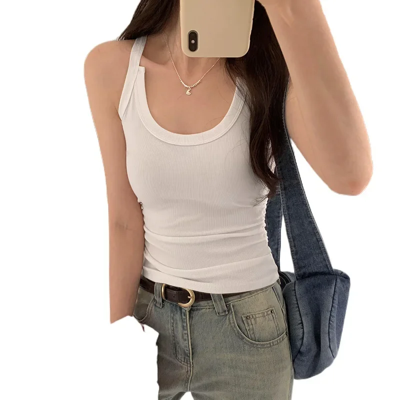 Design Sensibilityniche женская майка для похудения без рукавов весна-лето 2024 новый стиль