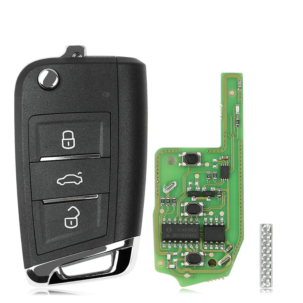 Акция-супер удаленный ключ Xhorse VVDI XEMQB1EN для VW MQB 3 кнопки со встроенным супер чипом