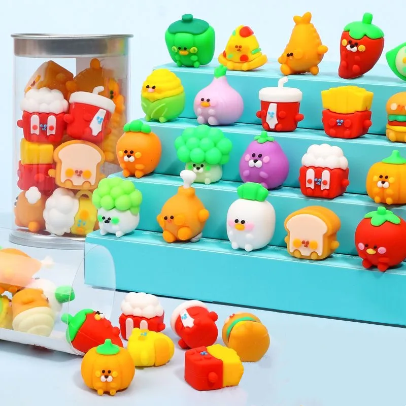 Eraser Student Burger Family Bucket Simulation Eraser Kids B