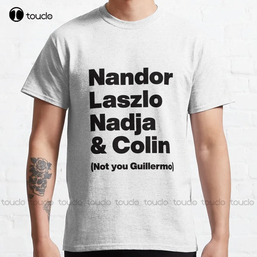 

Nandor Laszlo Nadja And Colin (Not You Guillermo) - What We Do In The Shadows - Black Text Graphic T-Shirt 80S Tshirts For Men