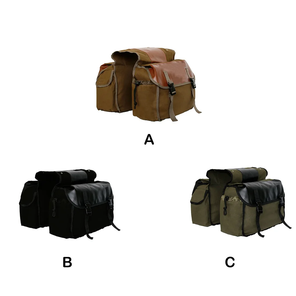 

Велосипедная сумка-Седло для багажа, парусиновая сумка для боковых инструментов, сумка-переноска для горного и дорожного велосипеда, велос...