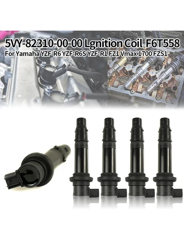 Катушка Lgnition 5VY-82310-00-00 F6T558 для Yamaha YZF-R6 YZF-R6S FZ1 Vmax 1700 FZS1 аксессуары для мотоциклов 2/4 упаковка